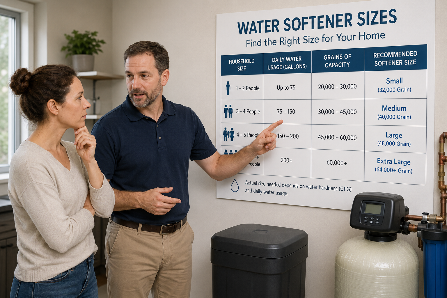 What Size Water Softener Does Your Home Actually Need?
