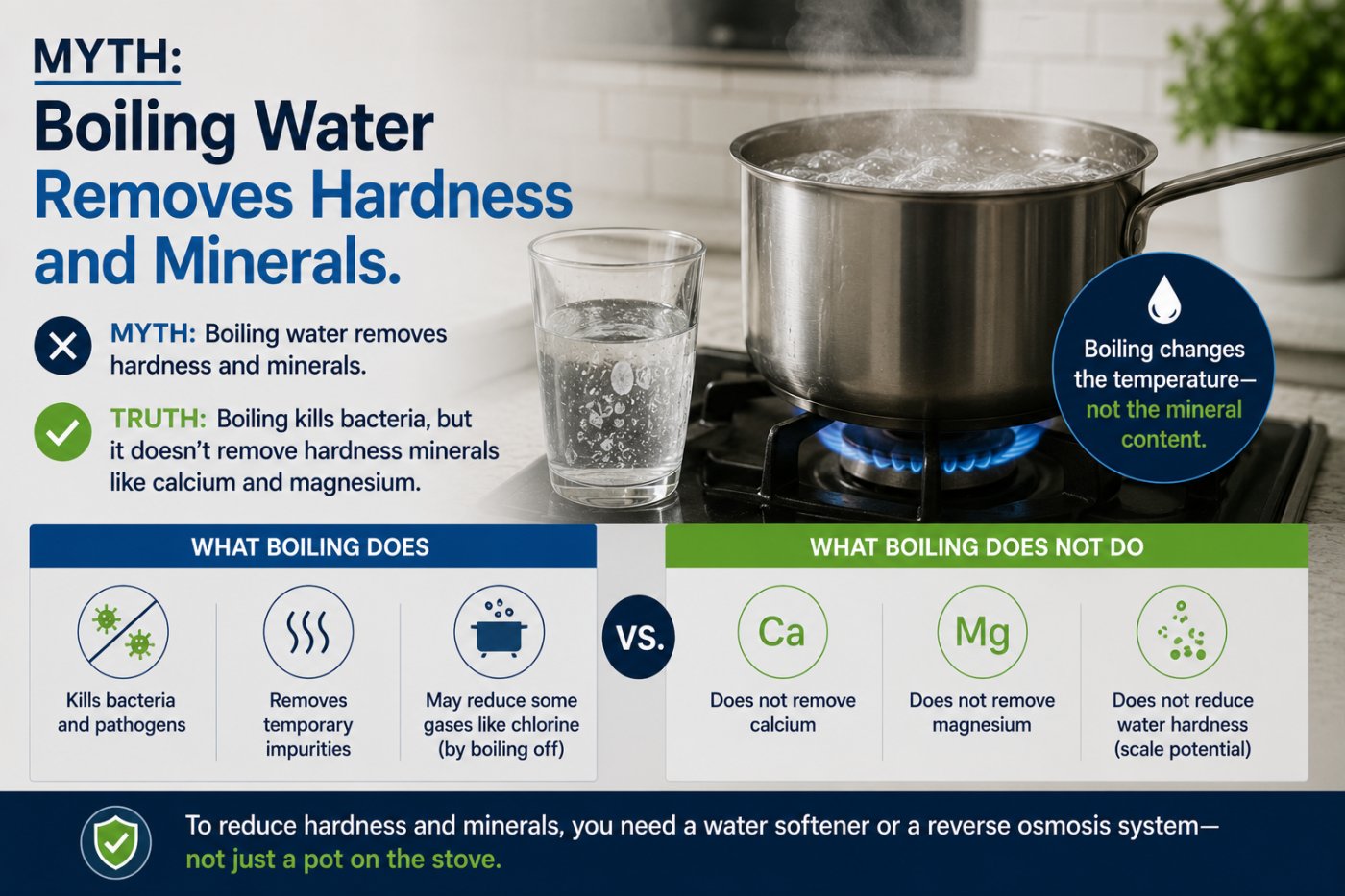 Myth: Boiling Water Removes Hardness and Minerals